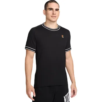 Pánské tričko Pánské tričko Nike Court Heritage Tennis Černý (XL)