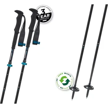 Trekingová hůl Hůlky Komperdell FXLITE CARBON VARIO APPROACH 115-135 modrá/černá