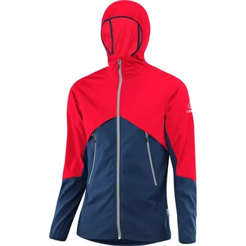 Bunda Löffler HOODED NEVIO WS LIGHT L červená/modrá