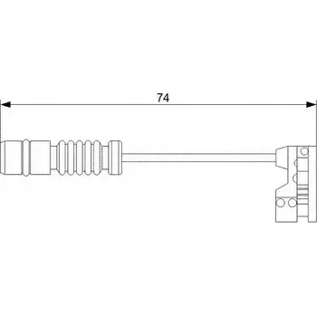 Brzdová hadice Senzor opotřebení brzdových destiček Bosch 1 987 473 008