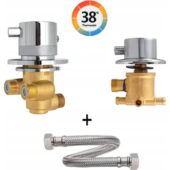 Vodovodní baterie Sprchová baterie Inea Pro sprchový kout s termostatem, stříbrná