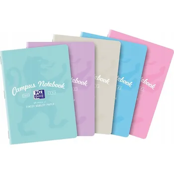 Sešit Čtvereček Oxford CAMPUS PASTEL A5 60 listů s mřížkou a okraji