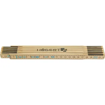 metr Skládací dřevěný metr 2m