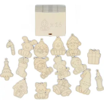 Vánoční dekorace Kúzlo dreva Vánoční ozdoby Magnetky 16 ks