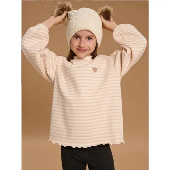 Oblečení a móda Sinsay - Pruhovaná mikina - krémová - 7261C-01X - 7261C-01X-98