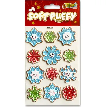 Set školních potřeb Naklejki Puffy Christmas Snowflakes SWPX-3205 Kolori, Penmate