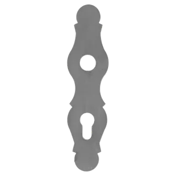 Dveřní kování Štítek kovaný H 190 x L 52 mm, rozteč děr 72 mm