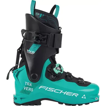 Sjezdové boty Lyžařské boty Fischer TRAVERS TOUR CELESTE/BLACK 25/26 26,5 tyrkysová/černá