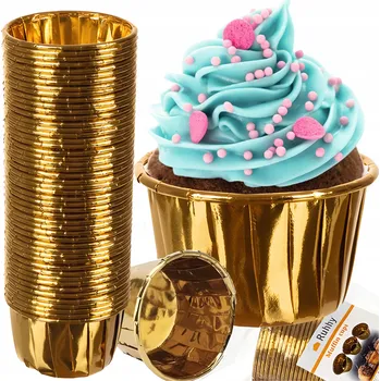 Jednorázové nádobí Forma na muffiny DrapnijTo 6 ks, průměr 6 cm, výška 6 cm