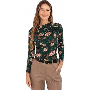 Dámská halenka Rue Paris halenka s dlouhým rukávem střih, přiléhavý, univerzální velikost