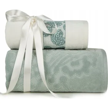 Ručník SADA RUČNÍKŮ 2 KS 50x90 CM, 70x140 CM MÁTOVÁ