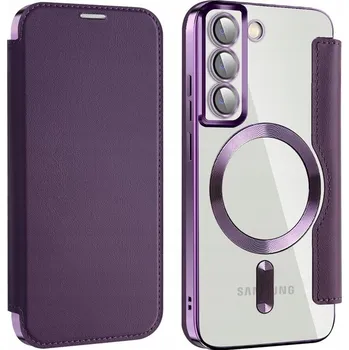 Pouzdro na mobilní telefon Flipové pouzdro XGSM pro Samsung Galaxy S22 5G fialové