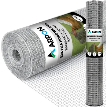 Pletivo SÍŤ PROTI HLODAVCŮM DVOJITĚ POZINK DRÁT 0,9mm 0,5m x 5m NA VOLIÉRY