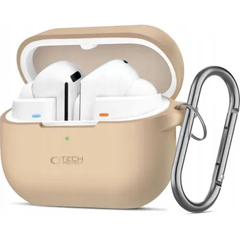 Pouzdro na mobilní telefon Pouzdro Tech-protect pro Samsung Galaxy Buds 3 / 3 Pro, béžové