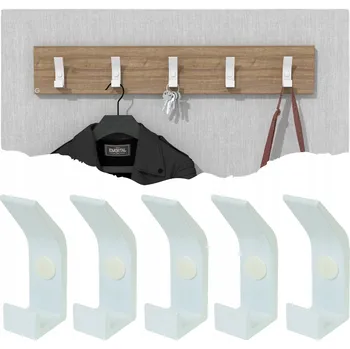 Věšák Věšák bílý, na oblečení, lamelový, do předsíně, moderní, loft