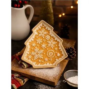 Talíř Sinsay - Talíř s vánočním motivem - béžová - 199GE-08X - 199GE-08X-ONE