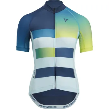 cyklistický dres Silvini Mazzana 3122-WD2045-32333 Navy/Turquoise L