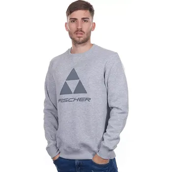 Pánská mikina Mikina Fischer ESSENTIALS ROUNDNECK M šedá