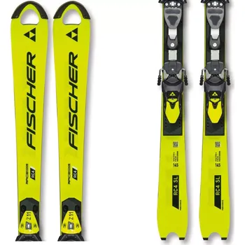 Sjezdové lyže Lyže Fischer RC4 WC SL JR (130-150) M-PLATE + RC4 Z11 FF 24/25 135 žlutá/černá