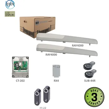 Pohon brány RAYKIT pro dvoukřídlou bránu do 4 m/kř.