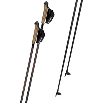 Běžkařská hole Hůlky Komperdell Nordic CX-100 Cork - red 2025/26 160 černá/červená