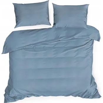 Povlečení Eurofirany Povlečení 160x200 Bavlna Saténové Oboustranné NOVA modré