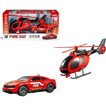 autíčko Made Hasičská sada s bateriemi