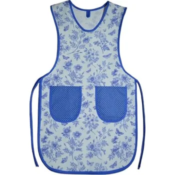 Kuchyňská zástěra Šatoli.cz Dámská bavlněná zástěrka klokanka Květy a motýlci