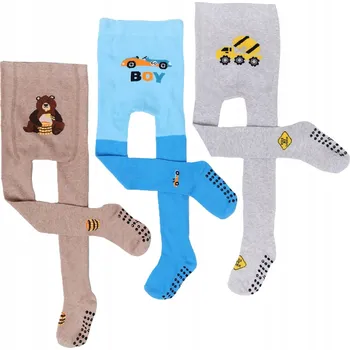 Chlapecké bavlněné Punčocháče s ABS, balení 3 kusů, 80-86, YOCLUB