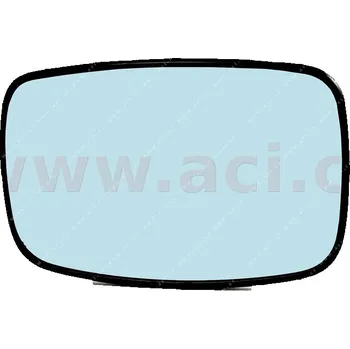 Auto zrcátko sklo zpětného zrcátka s plastem. vyhřívaný (obdélníková montáž) (Fiesta 2/94-) L