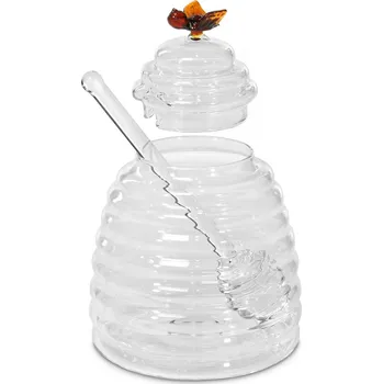 Žertovný předmět Dóza na med Rütli - Sklo (Dóza na med s naběračkou)