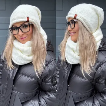 Čepice Komplet čepice + nákrčník Barva: Bílá