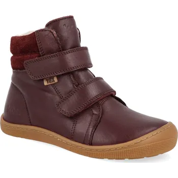 Dívčí zimní obuv Barefoot dětské zimní boty Koel - Demil Tex Wool Bordo vínové Velikost: 26