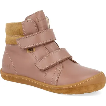 Dívčí zimní obuv Barefoot dětské zimní boty Koel - Demil Tex Wool Old rose růžové Velikost: 27