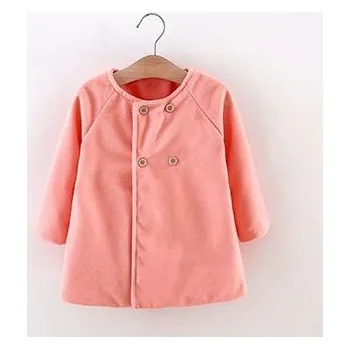 Kojenecké oblečení Kojenecký jarní - podzimní kabátek (6 měsíců - 4 roky) Věk: 4T, Barva: Růžová
