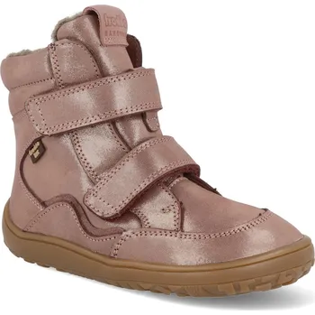 Dívčí zimní obuv Barefoot zimní boty Froddo - Winter Tex Pink/gold růžové Velikost: 34