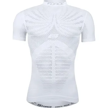 Pánské tričko Force Tričko Swelter unisex krátký rukáv bílé XL-2XL