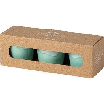 Šálek na Espresso - box 3ks 0,1L, GRESPRESSO, modrá|Aqua|Costa Nova