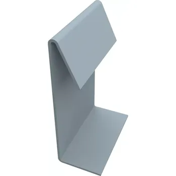 Terasová spojka k "C" profilům (antracit RAL 7016, 160 mm) (Ohýbaný profil z hliníkového plechu | spojka | tloušťka 1,0 mm | šířka 40 mm | čelní výška 160 mm)