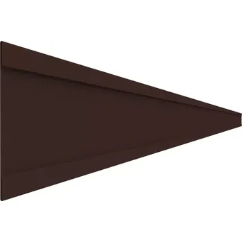 Balkonový ukončovací profil "C" 90 mm (hnědá RAL 8017) (ohýbaný profil z hliníkového plechu tvaru "C" | tloušťka 1,0 mm | délka 2000 mm | čelní výška 90 mm | hnědá RAL 8017)