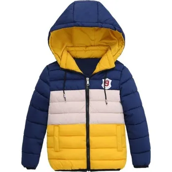 Dívčí bunda Dětská prošívaná zimní bunda J1865 žlutá 6