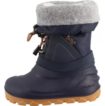 Dívčí sněhule Zimní barefoot sněhule Lurchi Joel navy 27