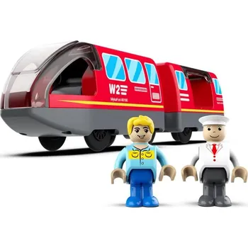 Vláček a vláčkodráha 2Kids Toys Elektrický městský vlak červený