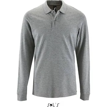 Pánská košile SOL´S PERFECT LSL / Pánská polokošile s dlouhým rukávem - grey melange XXXL