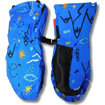 Rukavice Dětské šusťákové palcové rukavice Echt C088 modré