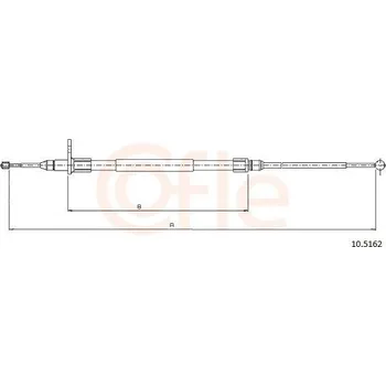 Autodíl Tažné lanko, parkovací brzda COFLE CFE10.5162