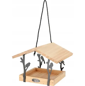 Krmítko pro ptáka Krmítko pro ptáky na zrní ZÁVĚSNÉ DEKORATIVNÍ Ozdoba do zahrady 25x18 cm