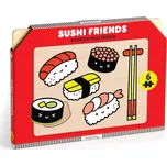 Mudpuppy Dřevěné puzzle Přátelé sushi