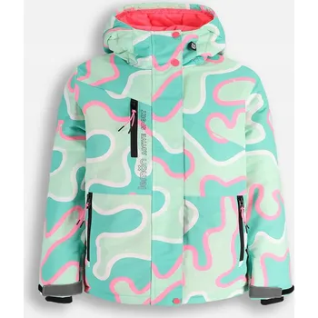 Dívčí zimní lyžařská bunda S Kapucí Teplá 158 Lemon Explore ZL5