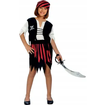 Karnevalový kostým Kostým pro děti Kostým Pirátka PIRÁT dětský velikost M (120-130)